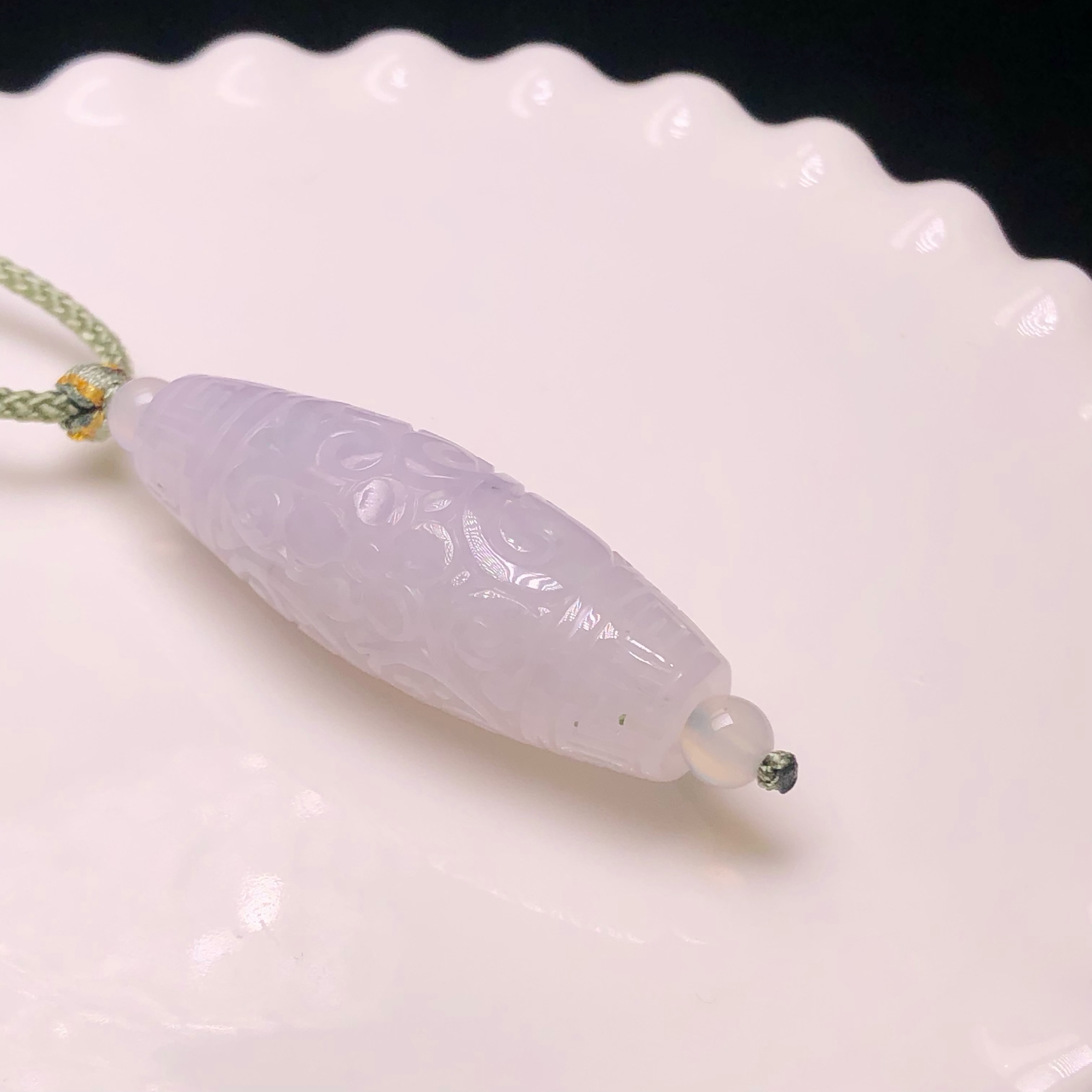 YK01029 淡紫飄花天珠