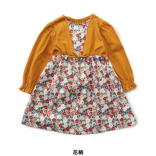 🆕【⭐訂購⭐】日本直送🇯🇵 小熊/碎花 披肩疊層 連身裙［2款選］[ELHA-0031][260906]