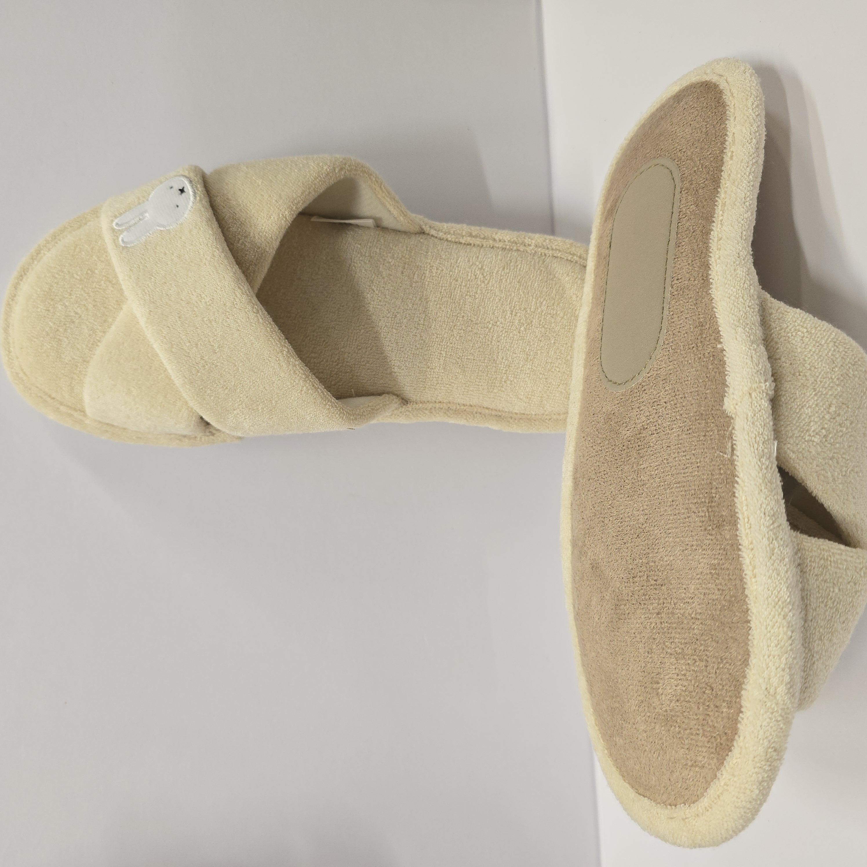 miffy 女士毛巾料拖鞋 202-1546 米白