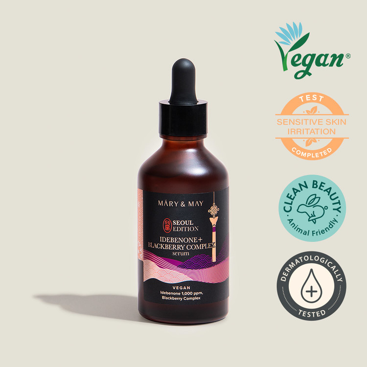 Mary & May Idebenone + Blackberry Complex Serum艾地苯+黑莓複合抗氧化精華30ml/80ml