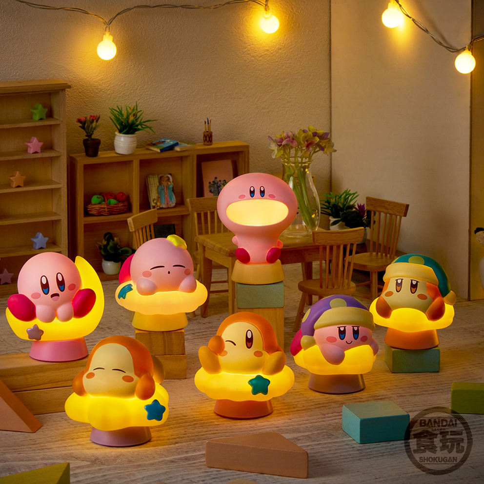 (預訂訂金 $100) (總價 $321) Bandai 星之卡比 發光公仔 食玩 (原盒12盒) Kirby's Dream Land Character Light (行版)