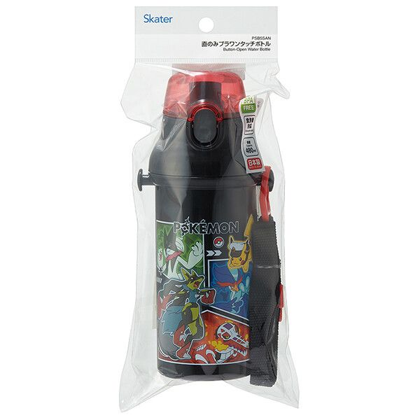 【返學/出街必備】日本製 Skater POKEMON 26  寶可夢一觸式直飲水樽｜可機洗 480ml