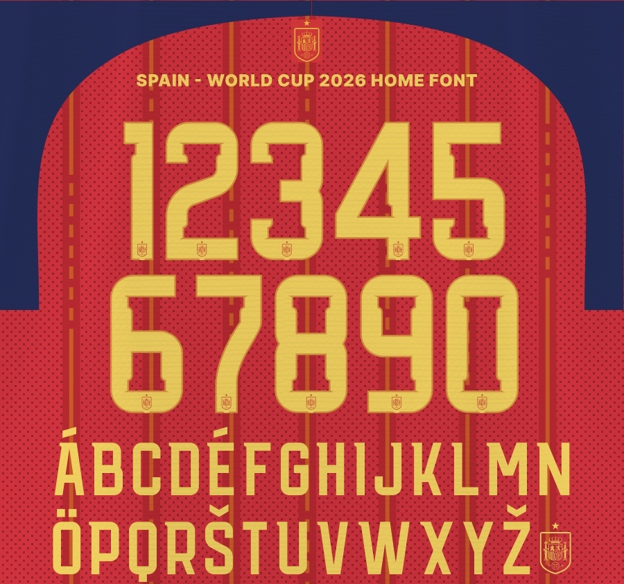 2026世界盃 西班牙 主場 印字