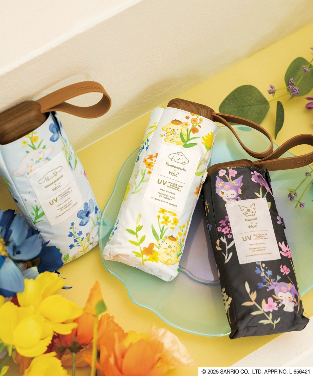 日本Wpc X Sanrio 遮光UV CUT雨晴兼用折疊傘 -1把 現貨