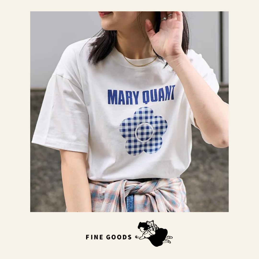 PUBLUX x MARY QUANT Flower Logo Short Sleeved T shirt FINE GOODS