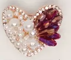 Heart Shape Brooch Pin 
