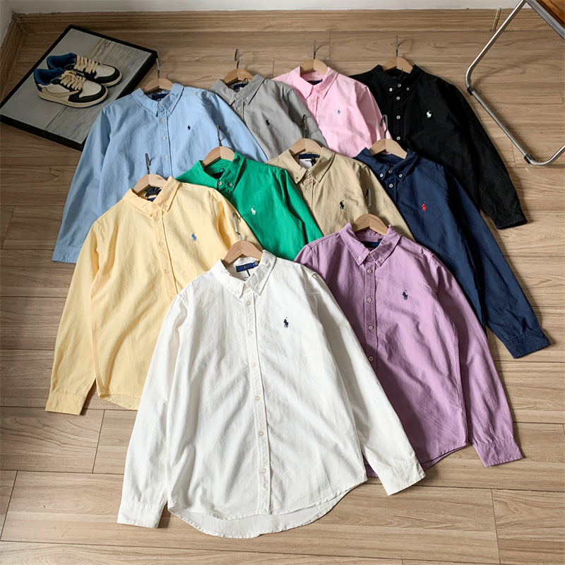 預訂 RL Polo 牛津布純棉長袖恤衫