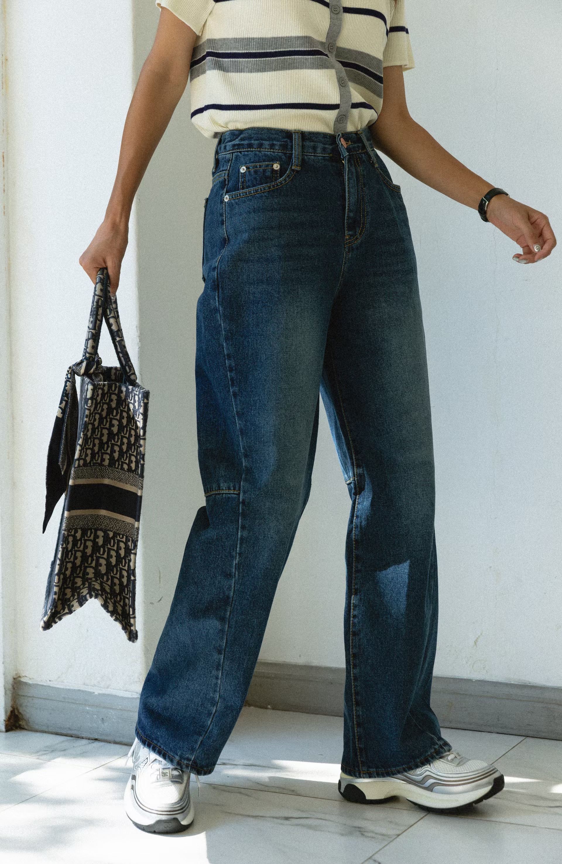 🇰🇷SALE韓國🇰🇷接拼牛仔褲