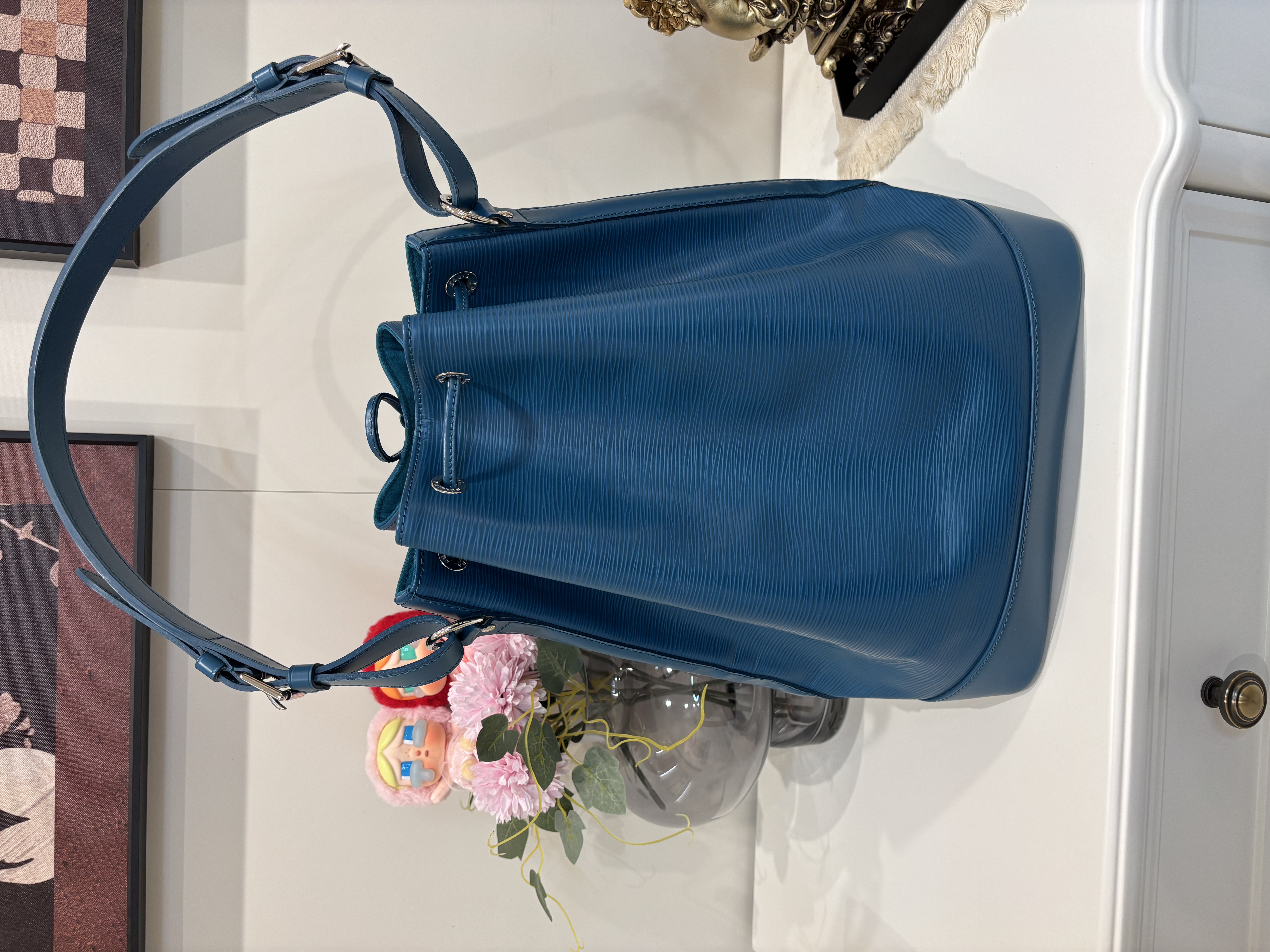Lv Noe mm bucket bag epi leather 100%Authentic, 95%new ✅Dust bag