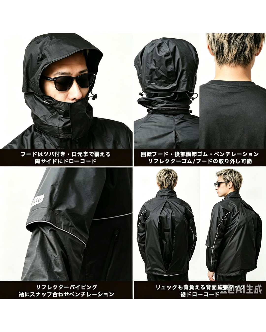 日本代購【 2026新商品 日本直送 kiU 雨天單車高規格雨褸 High‑Spec Cycling Rain Jacket 】