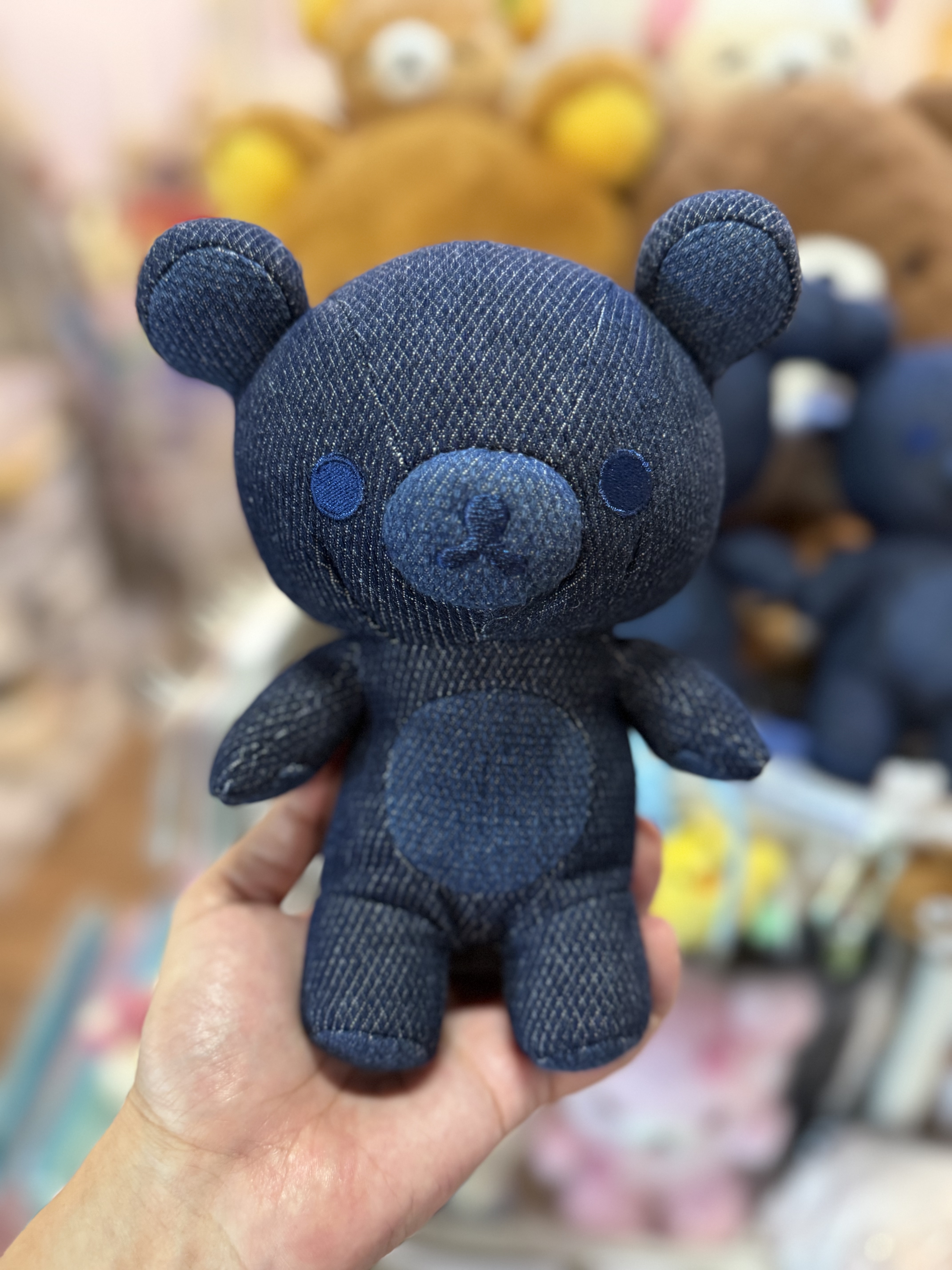 《現貨》全新日本倉敷/輕井澤店限定 牛仔布材質Rilakkuma 公仔