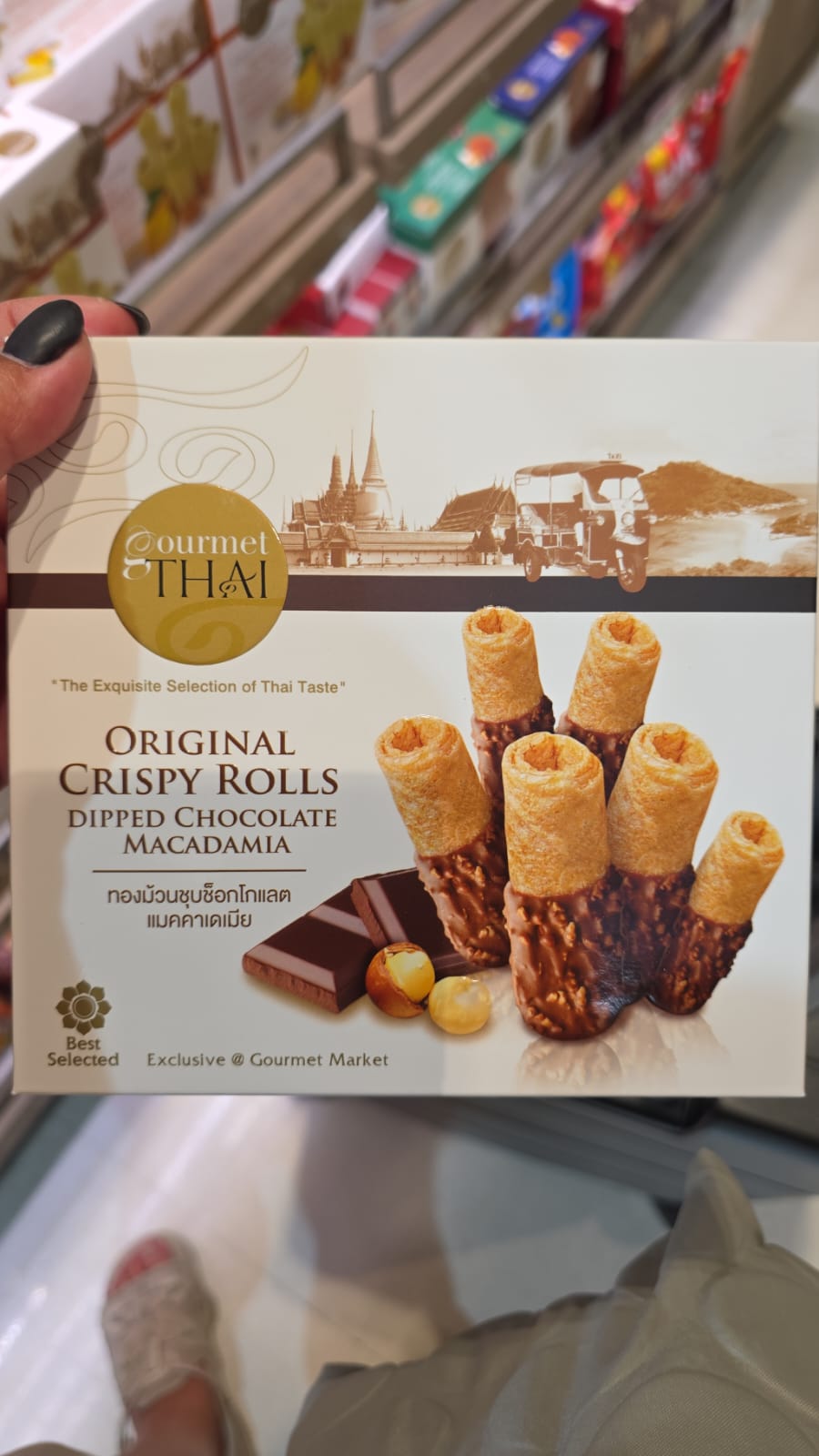 original crispy rolls dipped chocolate macadamia