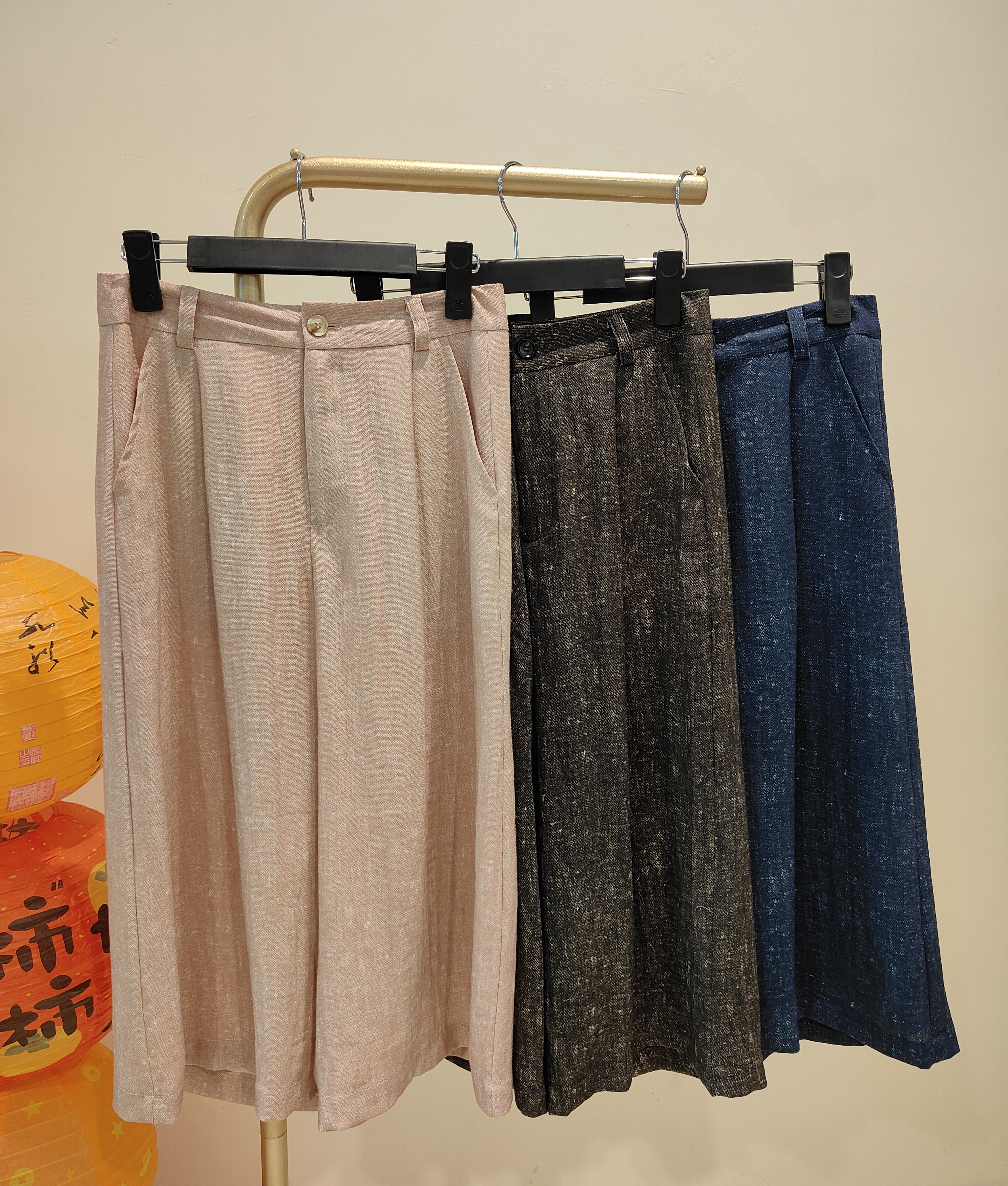 独家设计宽脚裤  1601