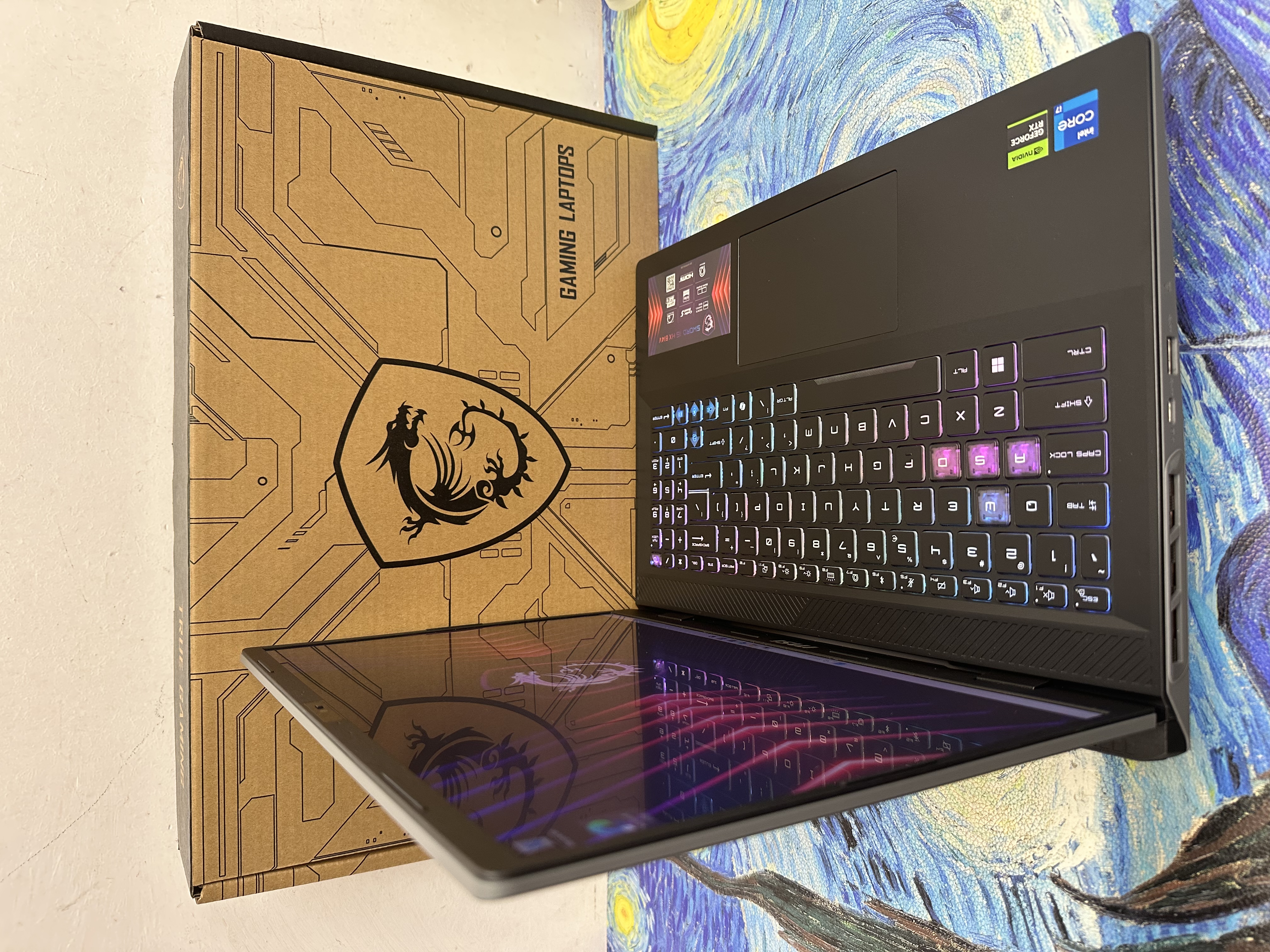 #6250全新質素 MSI Sword 16 HX B14V   i7-14650HX /16GB Ram/1TB SSD/16寸2.5K Mon/RTX 4060獨立顯示卡/240Hz 高刷/RGB 彩色Keyboard/ Gaming Laptop / Notebook / Laptop / YouTube / Win11 / Netflix / Music 