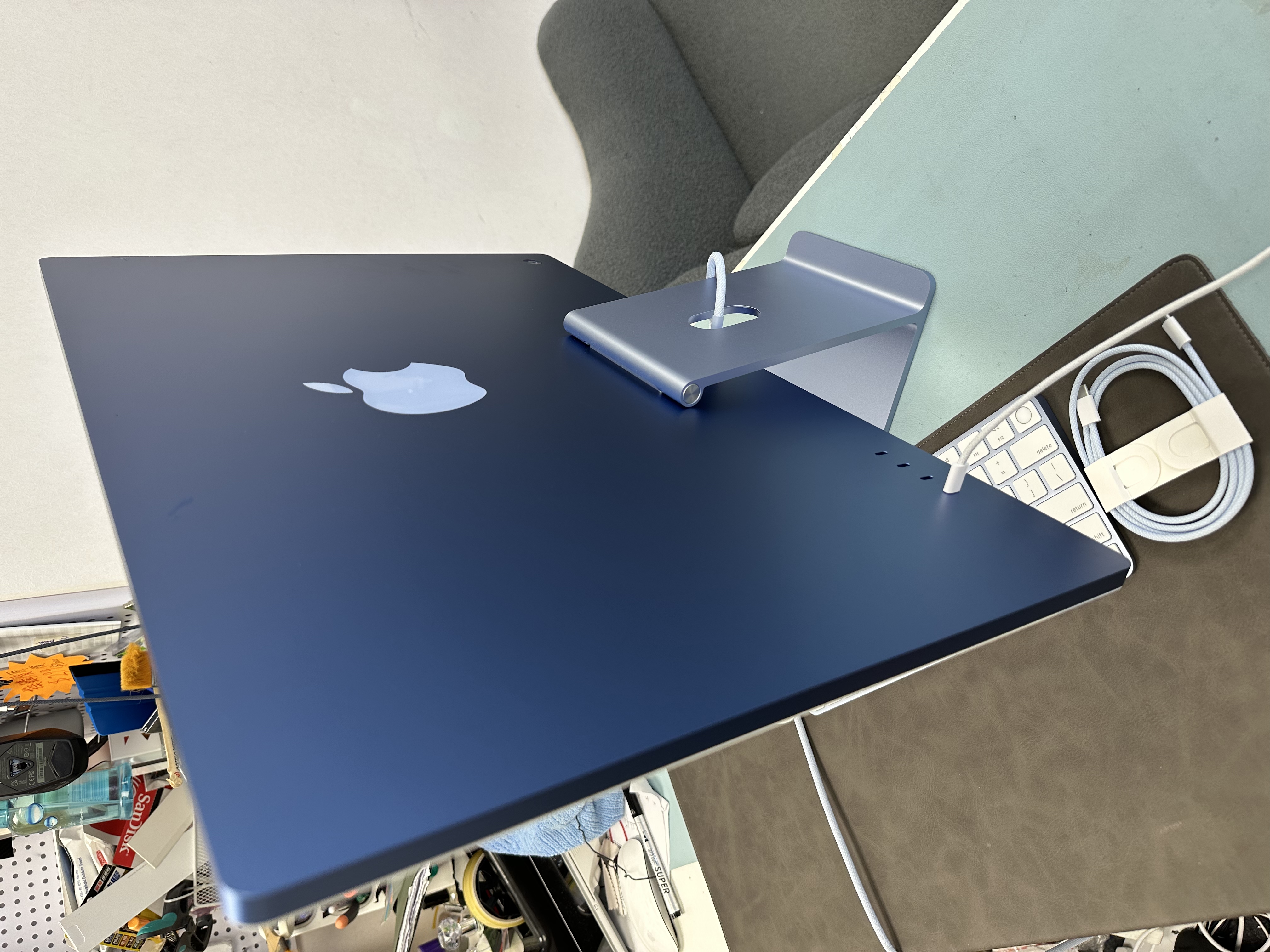 #6255 全新質素 APPLE iMac M4 CPU/16GB Ram/512GB SSD/ 2024/藍色/ 10核心高配版/MacBook / Air / Pro / Desktop / Magic Keyboard 3 / MagicKB / 聽歌 / 睇戲 /i Mac / MacBook /枱機 / 台機