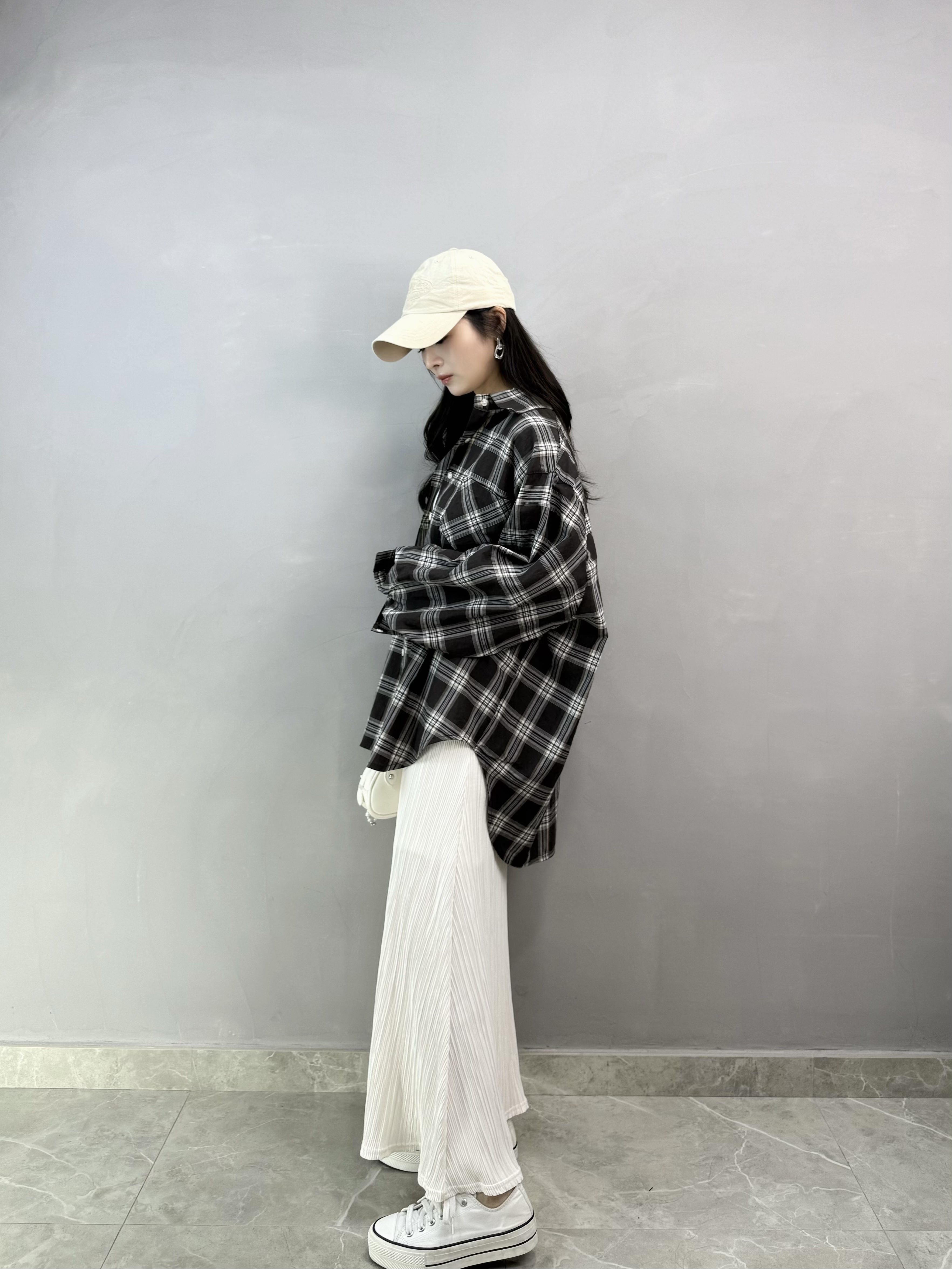 L63 加細魚尾壓紋裙