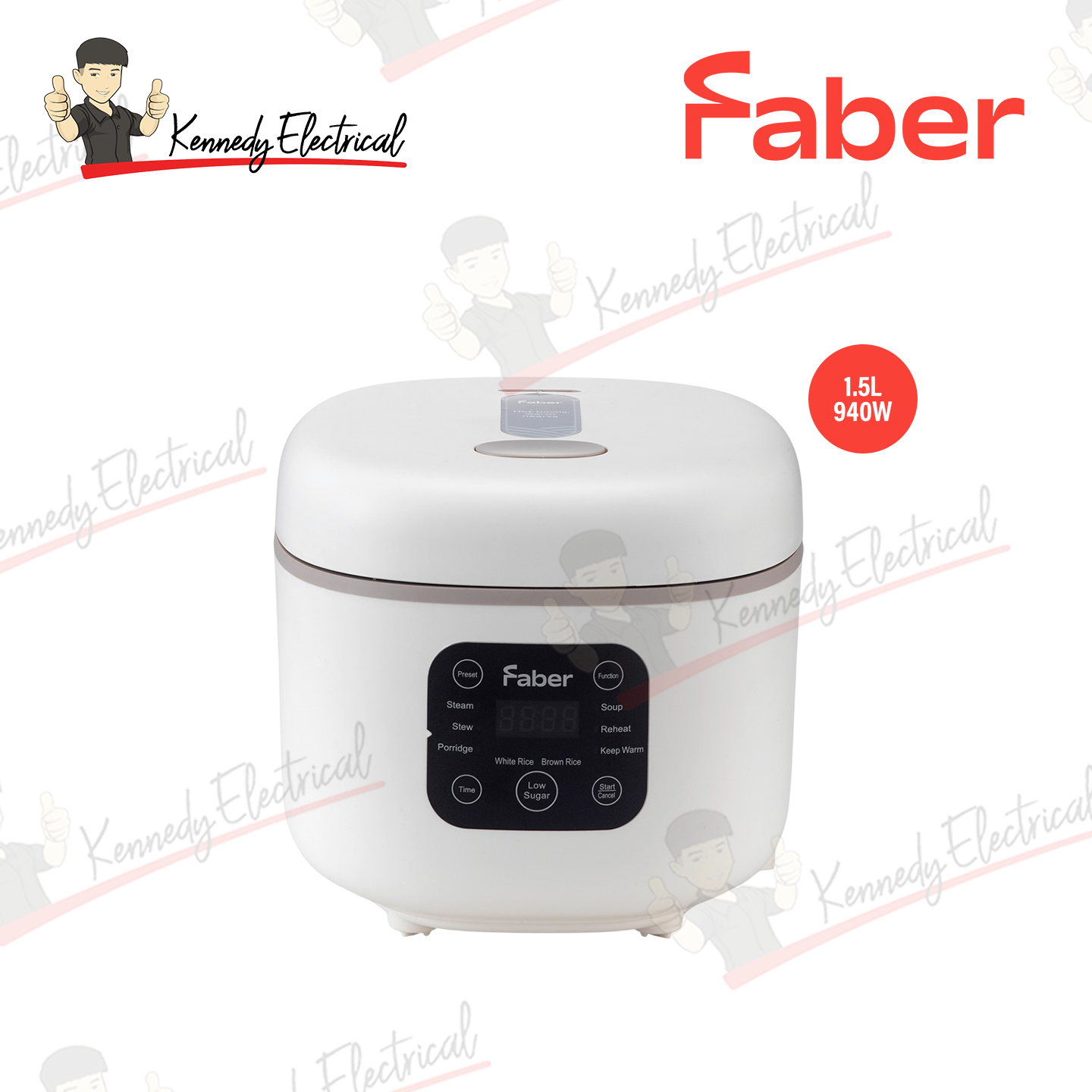 Faber 1.5L Digital Rice Cooker FRC K15 LS