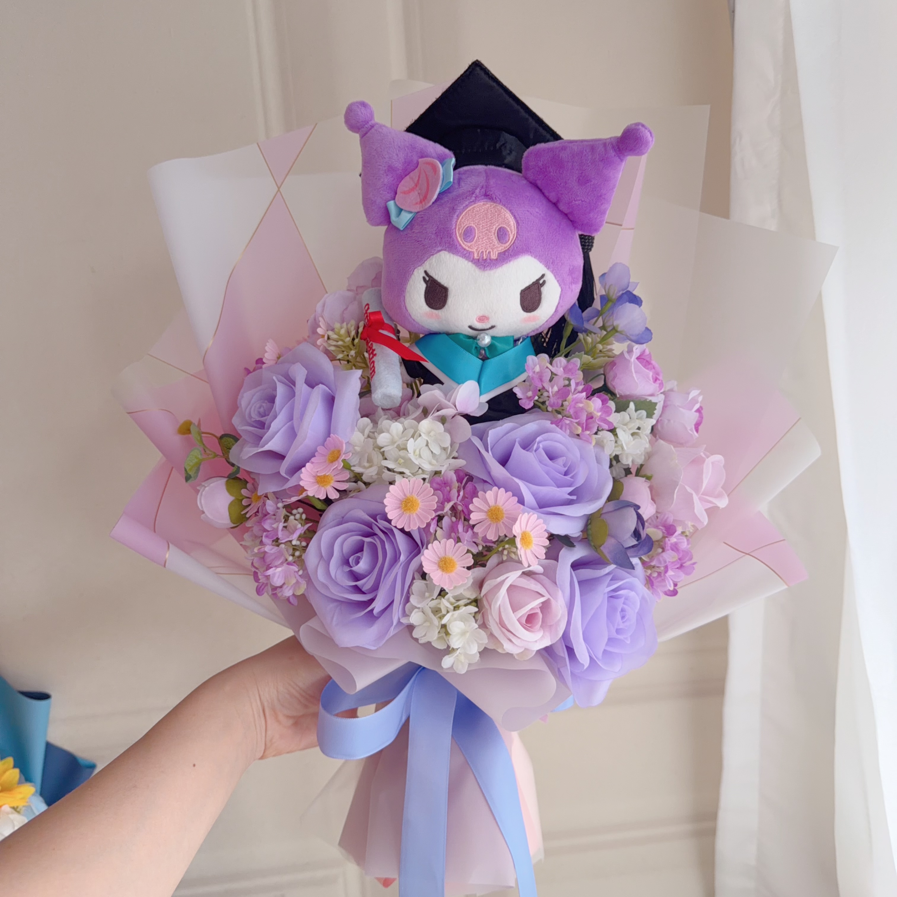 (現貨)kuromi畢業公仔花束