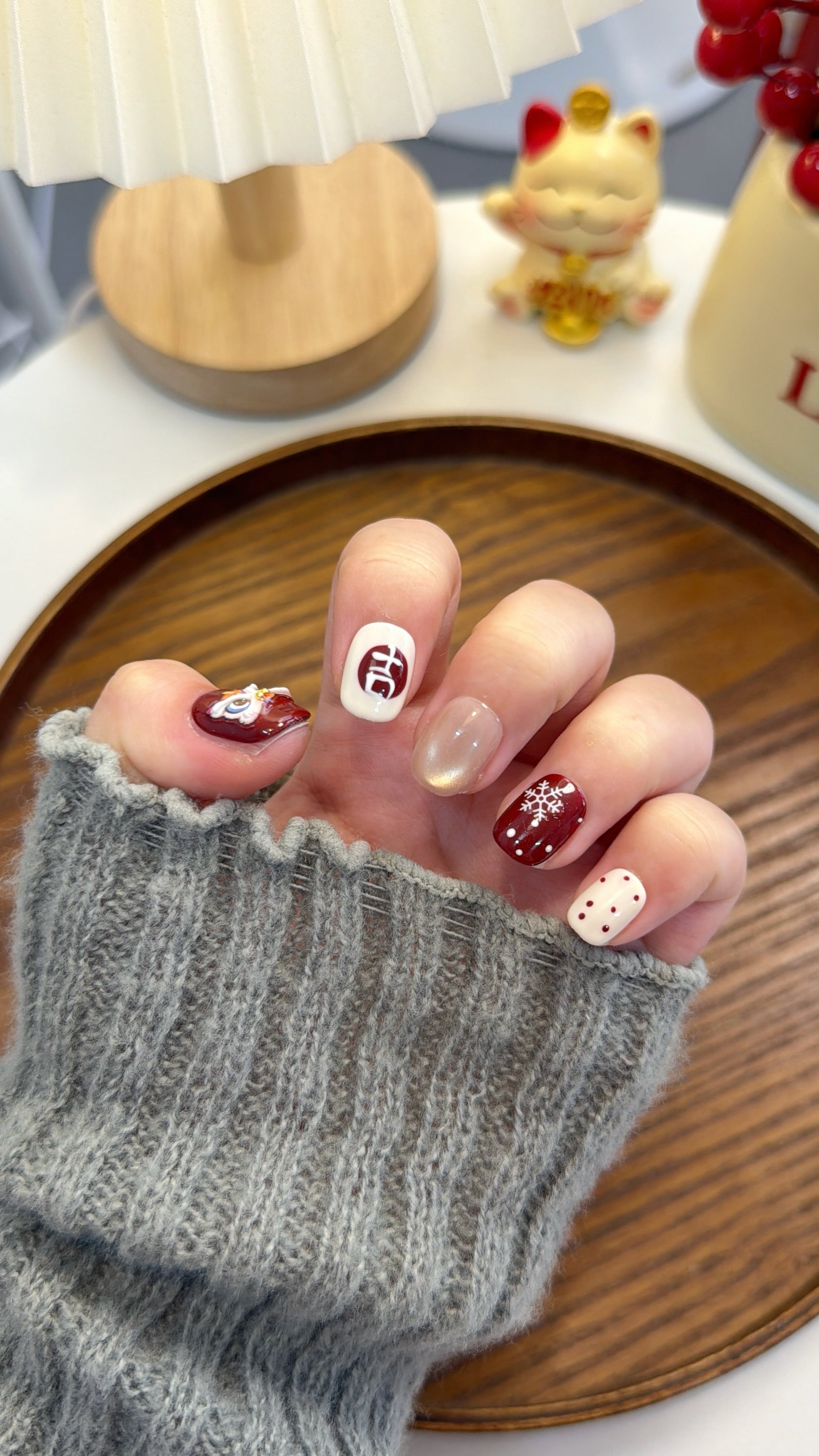 金狮报喜 短方圆