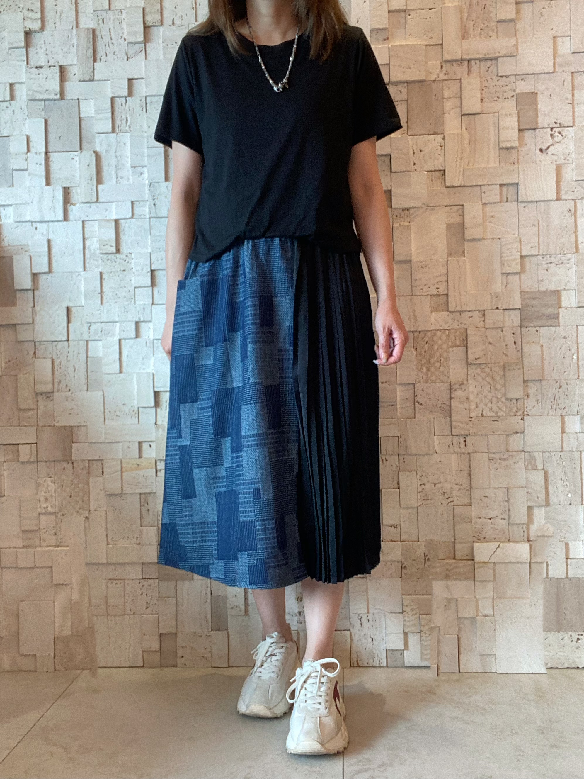 S00352 棉料拼布不對稱Op ✨