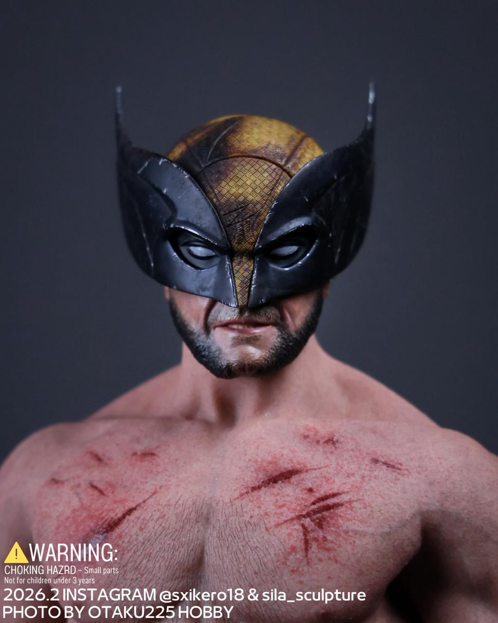 狼人戰損半面具頭雕 Wolverine Half Masked Head Sculpt project