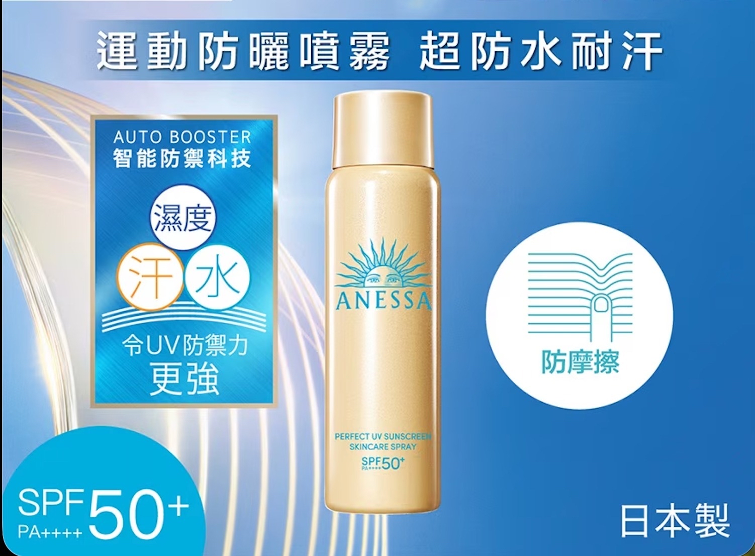 *資生堂Anessa 安耐曬防曬噴霧SPF50 60g*