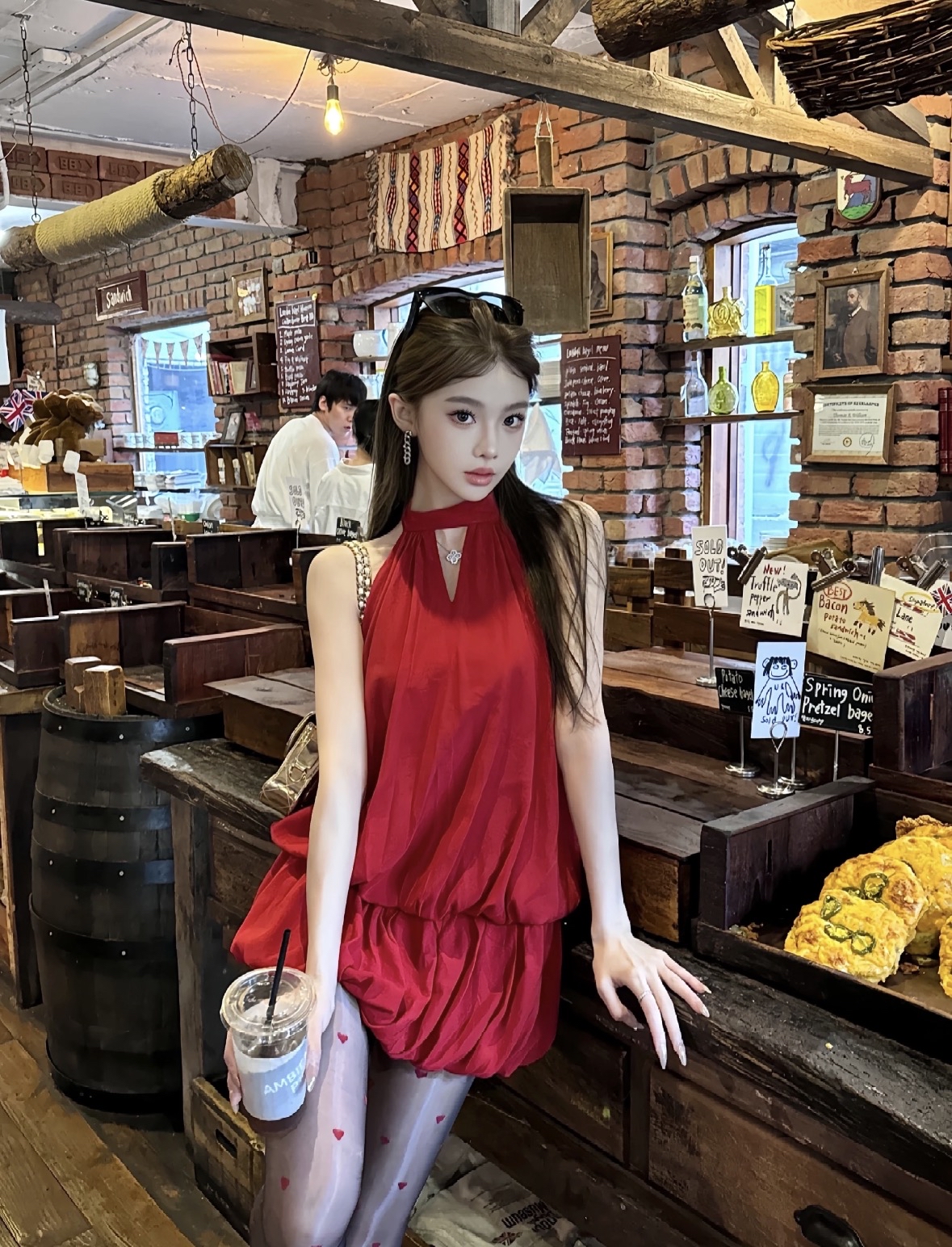 DR441辣妹露背挂脖