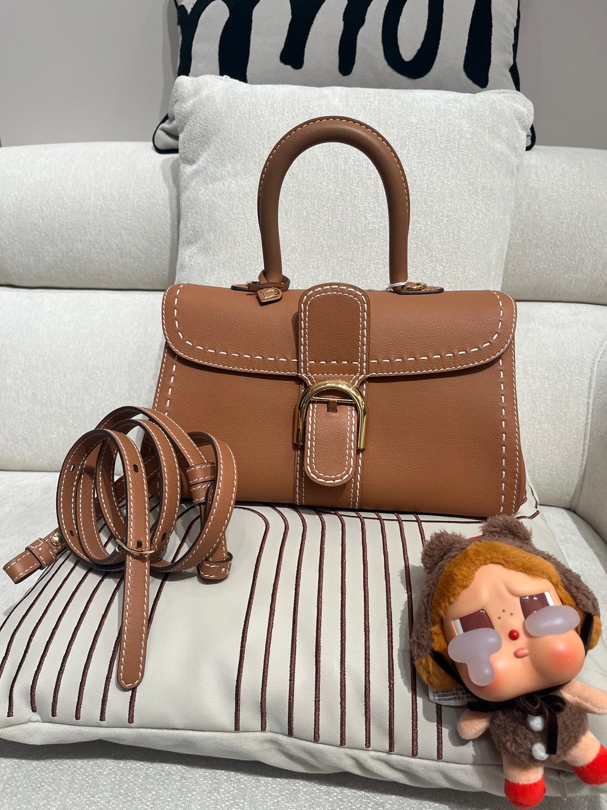 Delvaux Brillant east west mini 焦糖色 100%Authentic ,98%new ✅收據✅certificate✅鏡✅dust bag