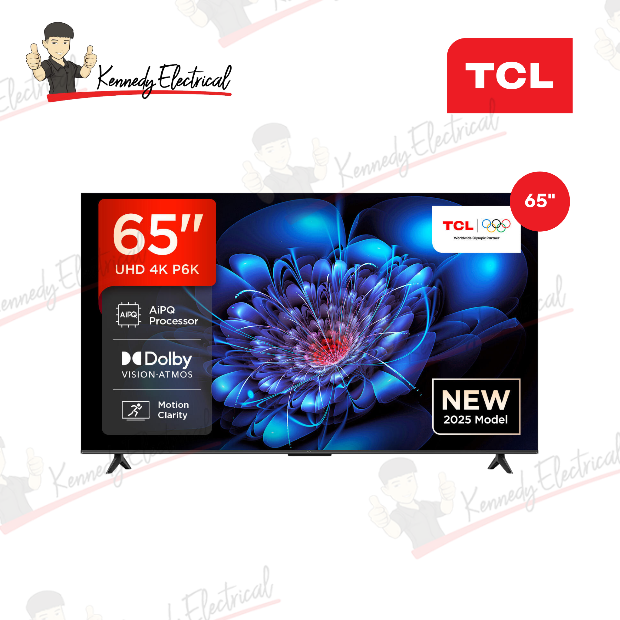 TCL 65" P6K Series 4K UHD HDR Google TV (65P6K)