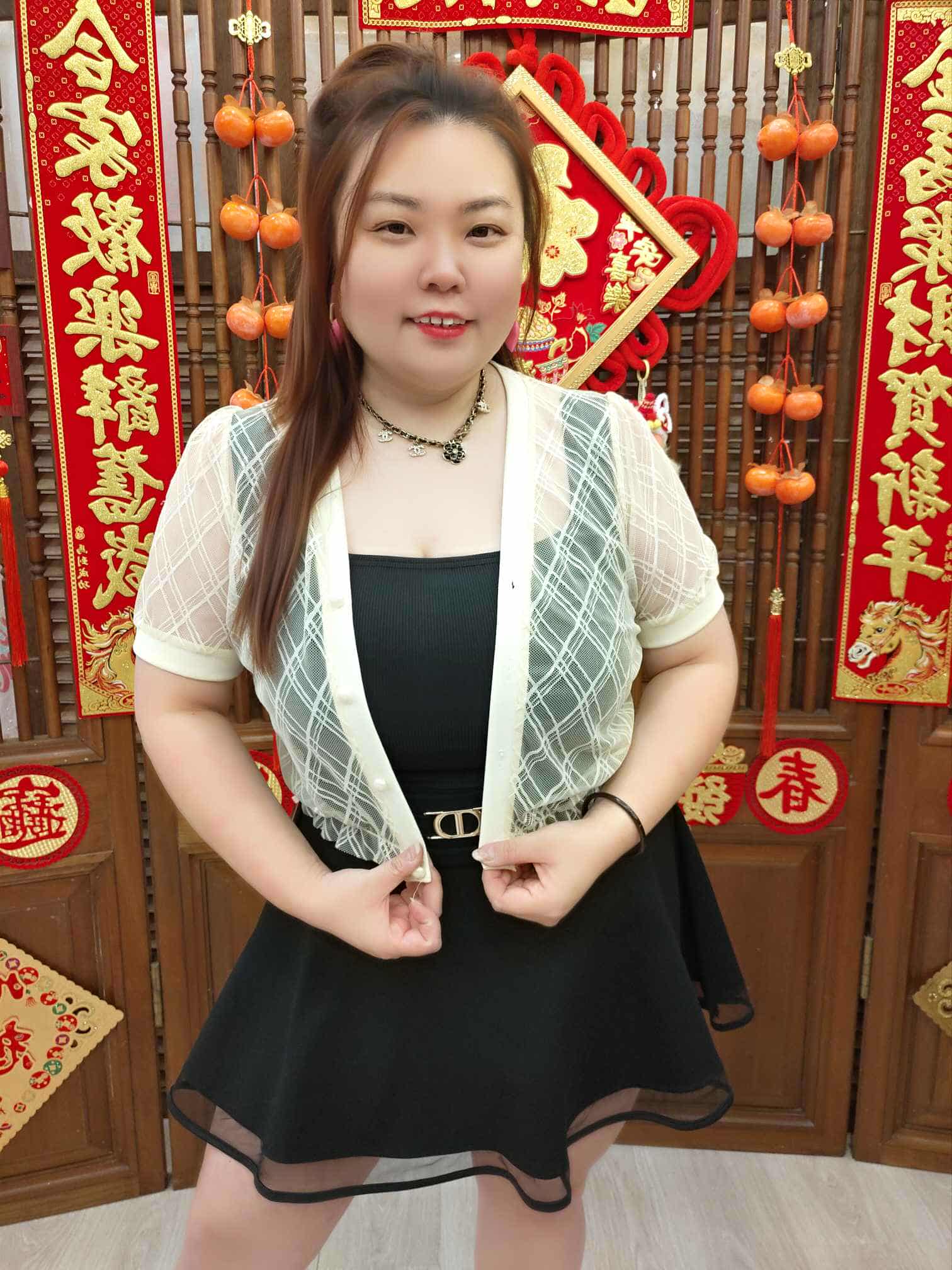 DBD11 TW#3569 格纹网纱短袖外套