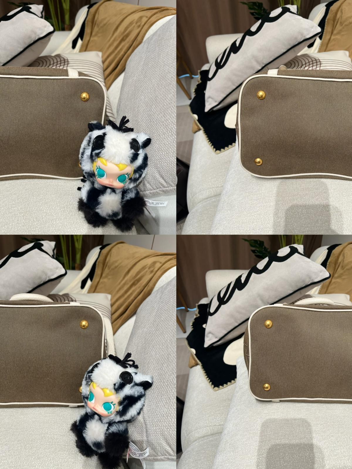 Prada canvas 2way bag 100%Authentic, 95%new ✅ certificate card ✅strap 