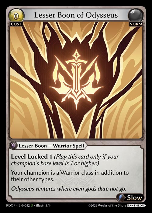 Lesser Boon of Odysseus / RDOP-032 (U)
