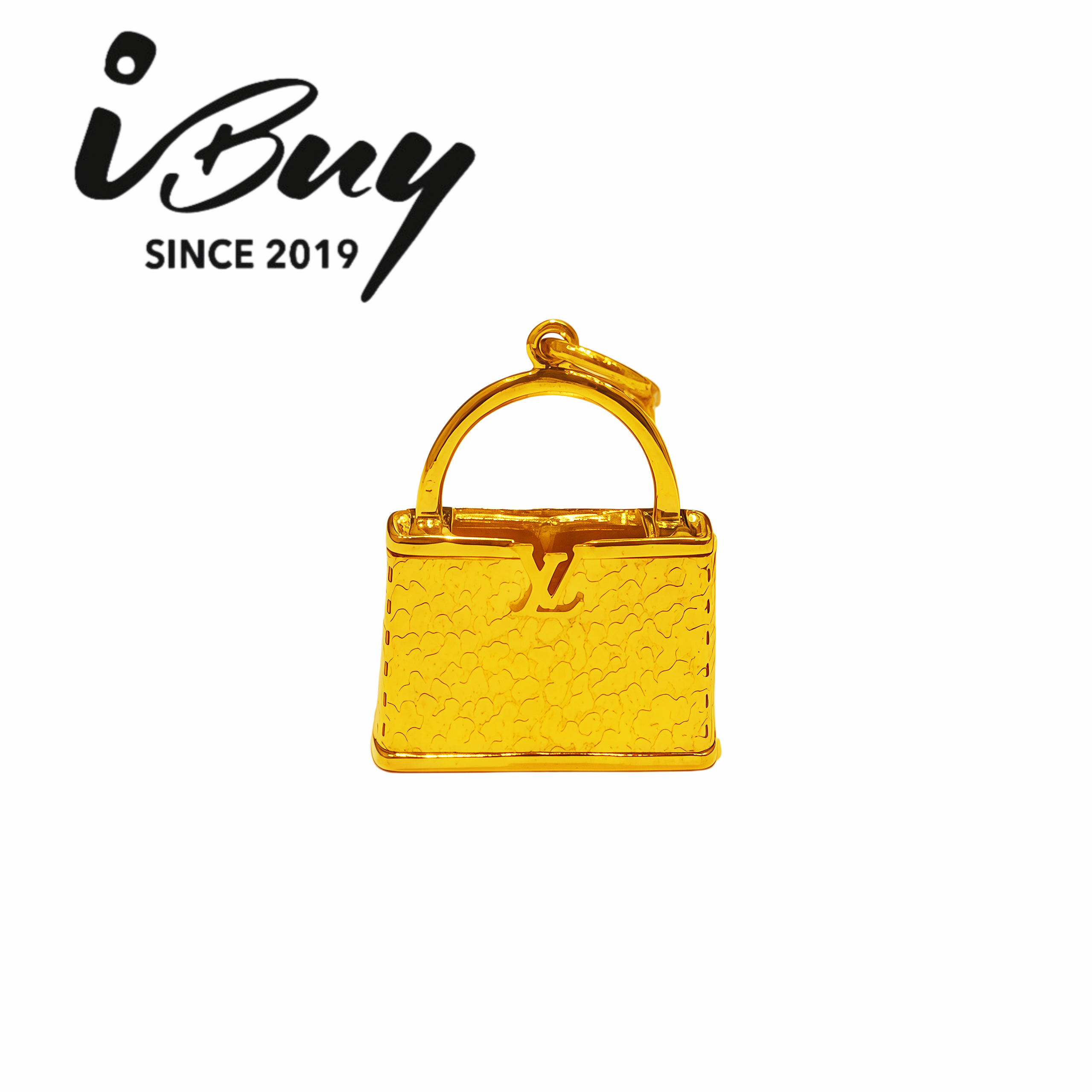 916 GOLD LV BAG PENDANT 916金 LV包包吊坠