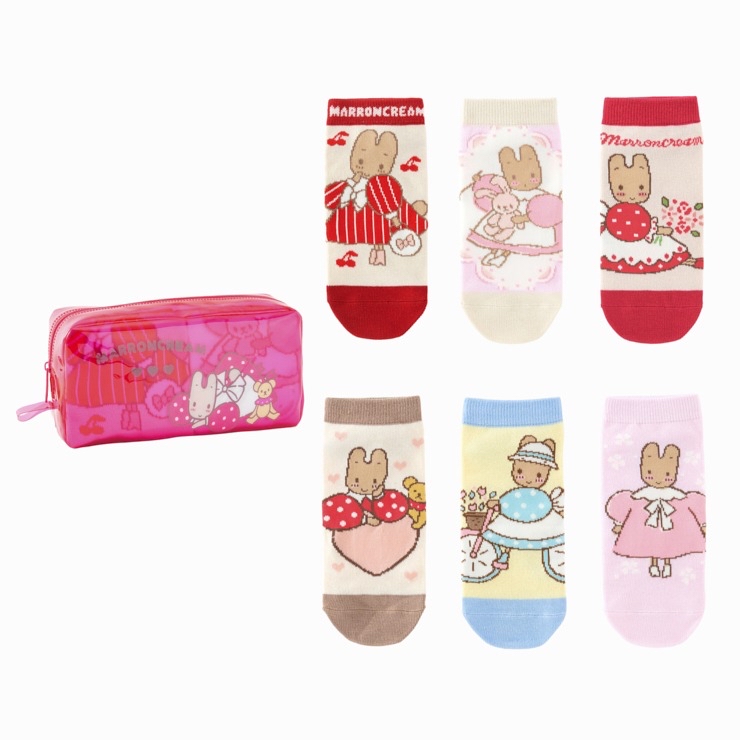 日本直送日本版 Sanrio 一套六對短襪