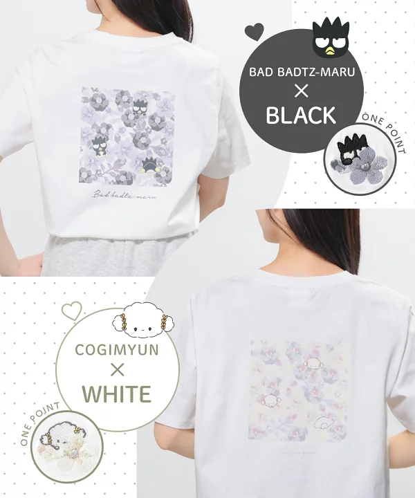 日本預訂📍日本Sanrio色彩花花圖案短袖Tee