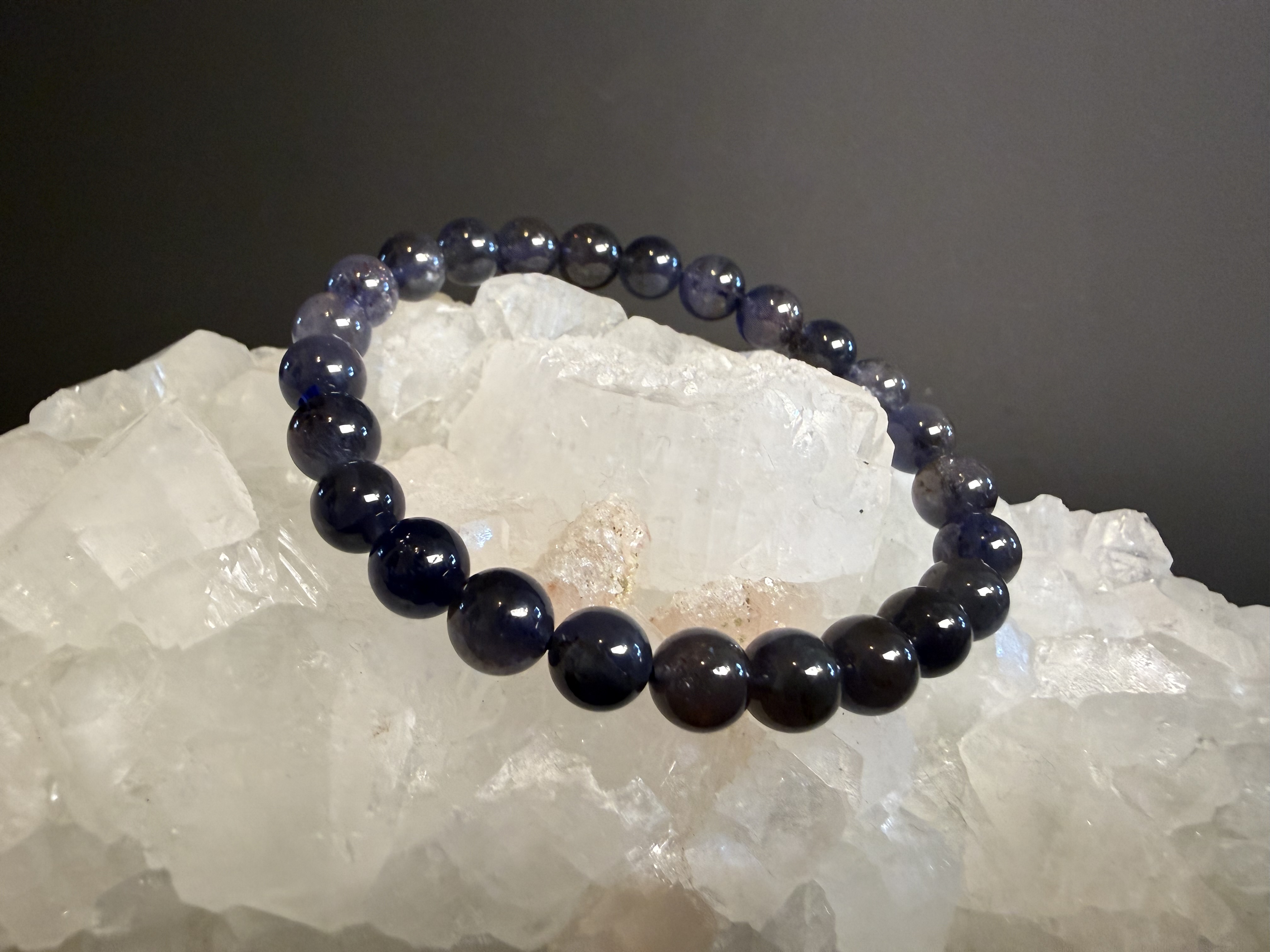 堇青石手串｜Iolite Bracelet｜7–8mm