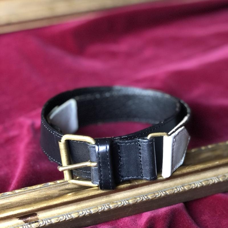Vintage Sonia Rykiel Black & White Leather Belt (MT338)