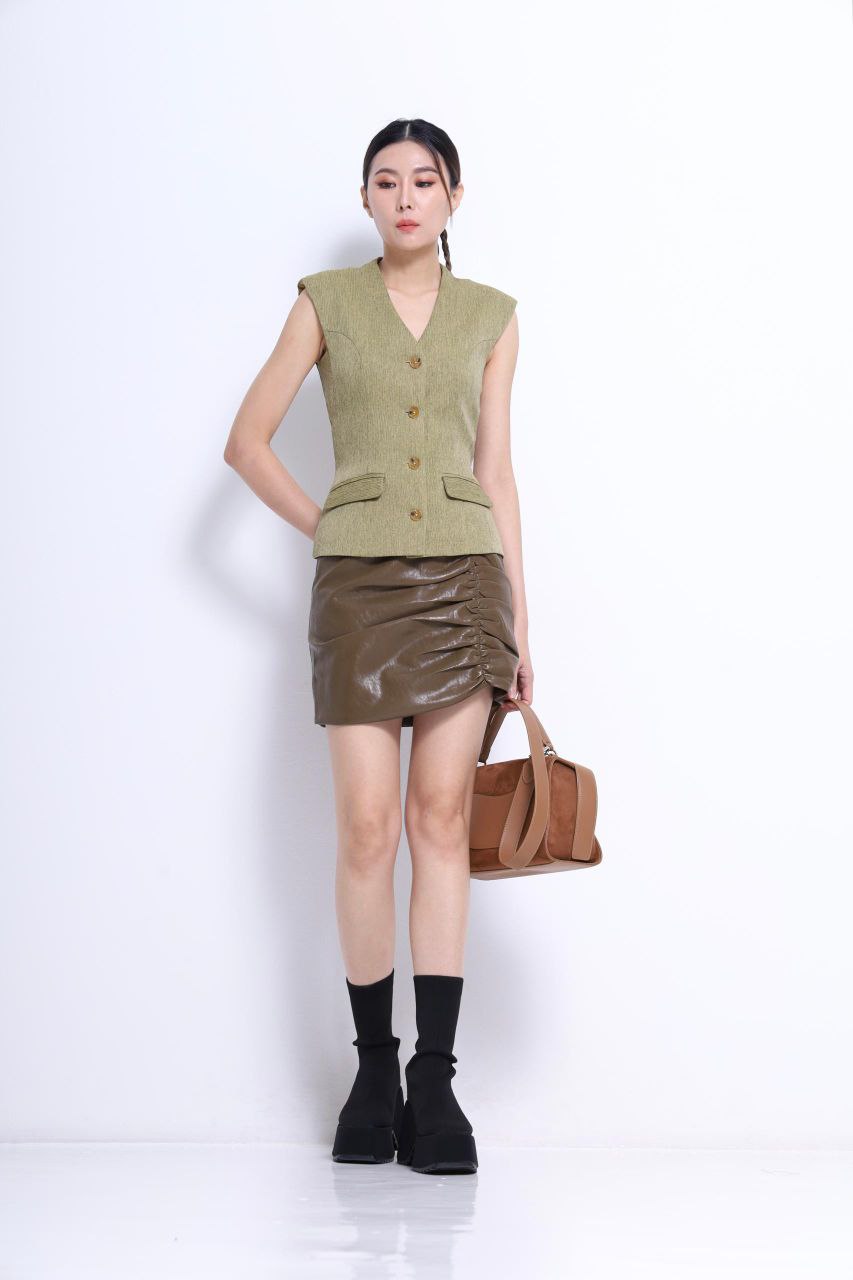 V领马甲上衣 2646