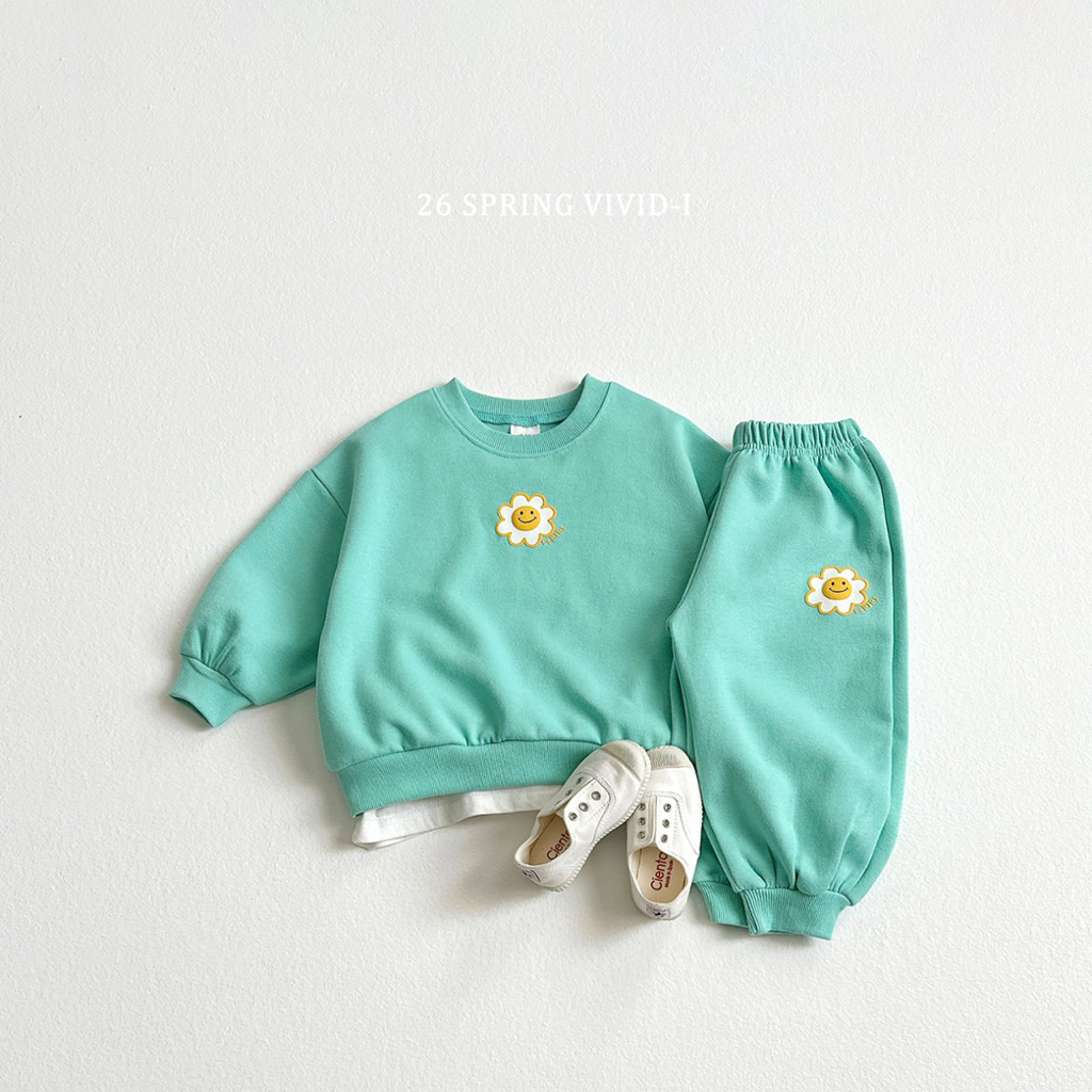 🌸預訂 韓國直送🌸🇰🇷VIVIDI三色立體花花印花長袖上下套裝