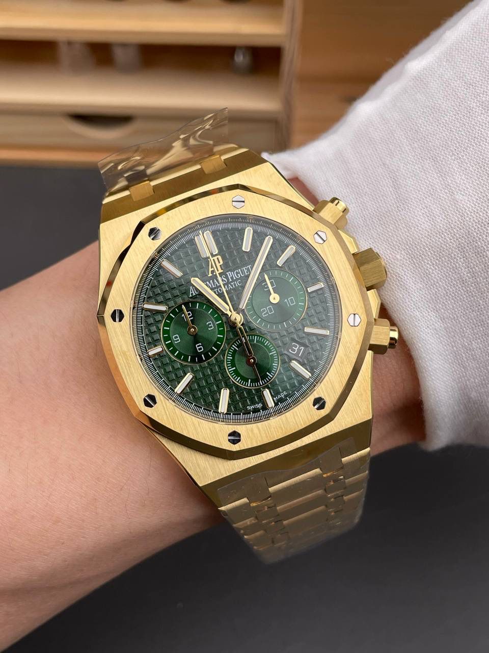 🚀皇家橡树26331BA 黄金绿盘/41mm/4801机💯