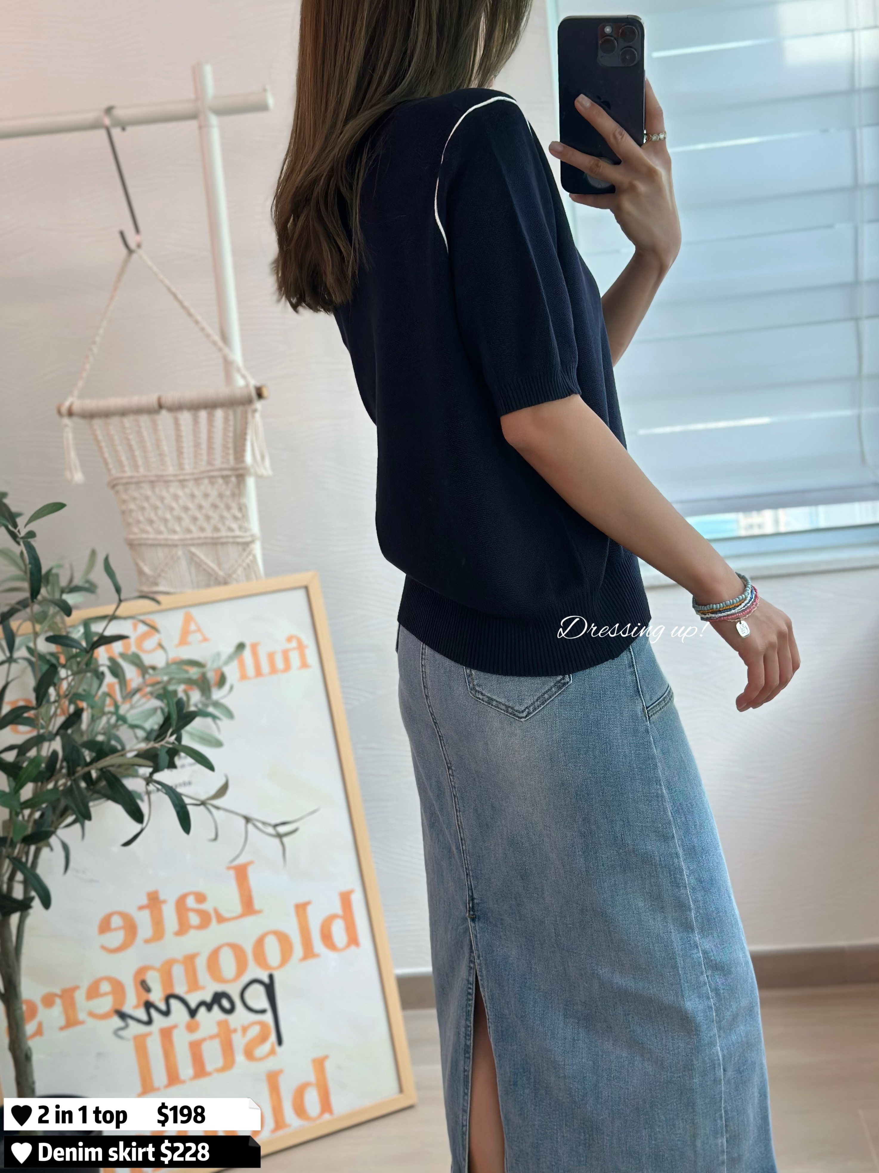 不買後悔 ♡ 假兩件針織上衣