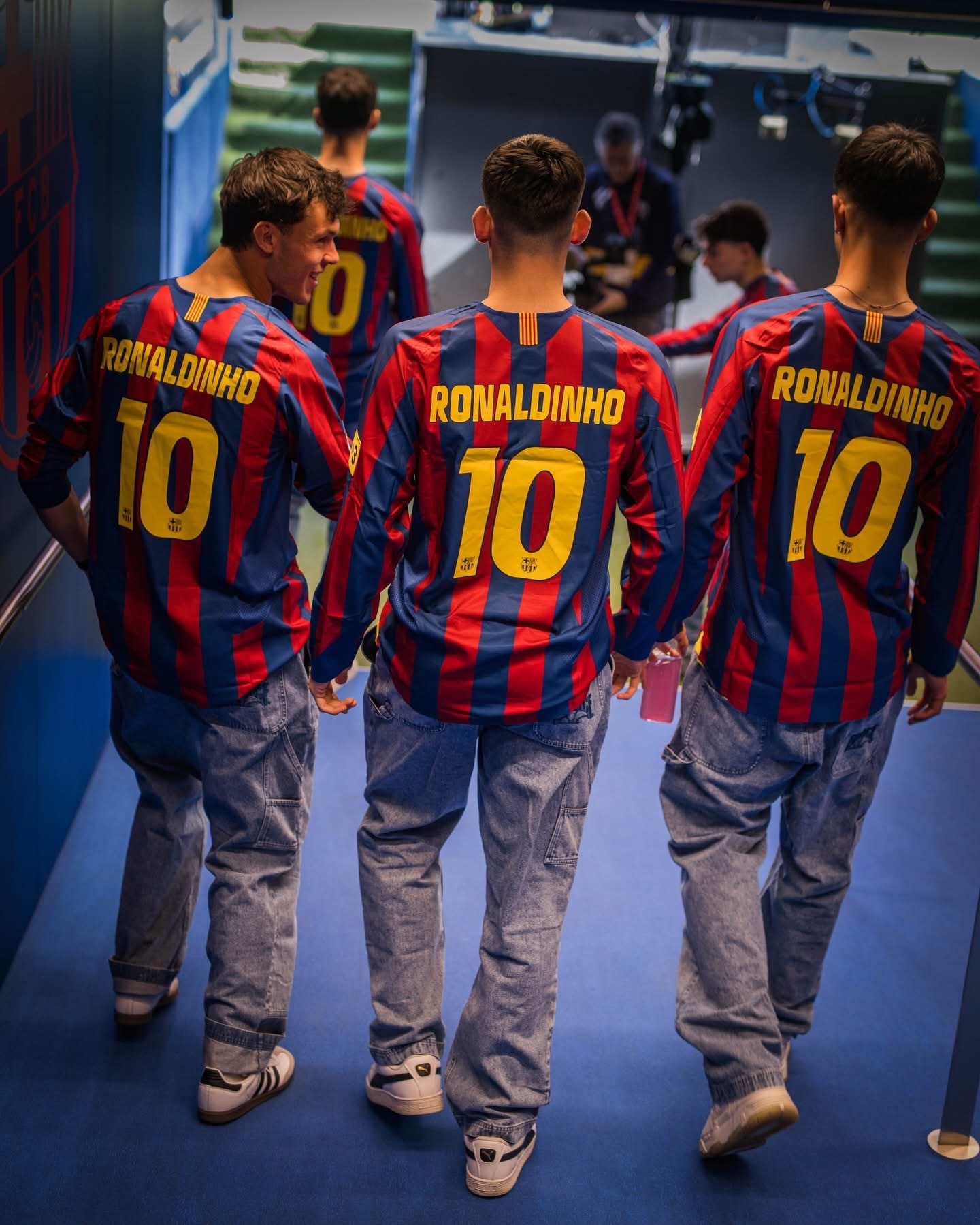 2005-06 巴塞隆拿 主場 復刻 球員版 長袖 連10 Ronaldinho