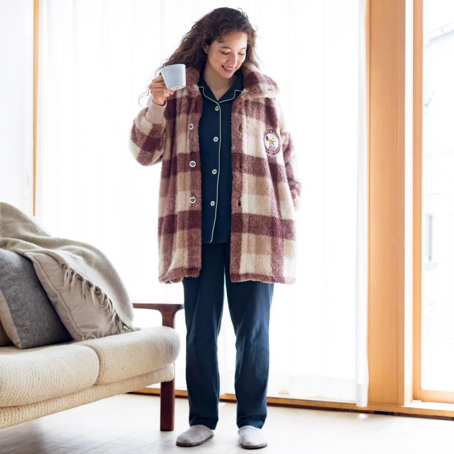 ⚡️限時抵價⚡️｜日本直送 Snoopy 史努比成人短版毛絨睡袍