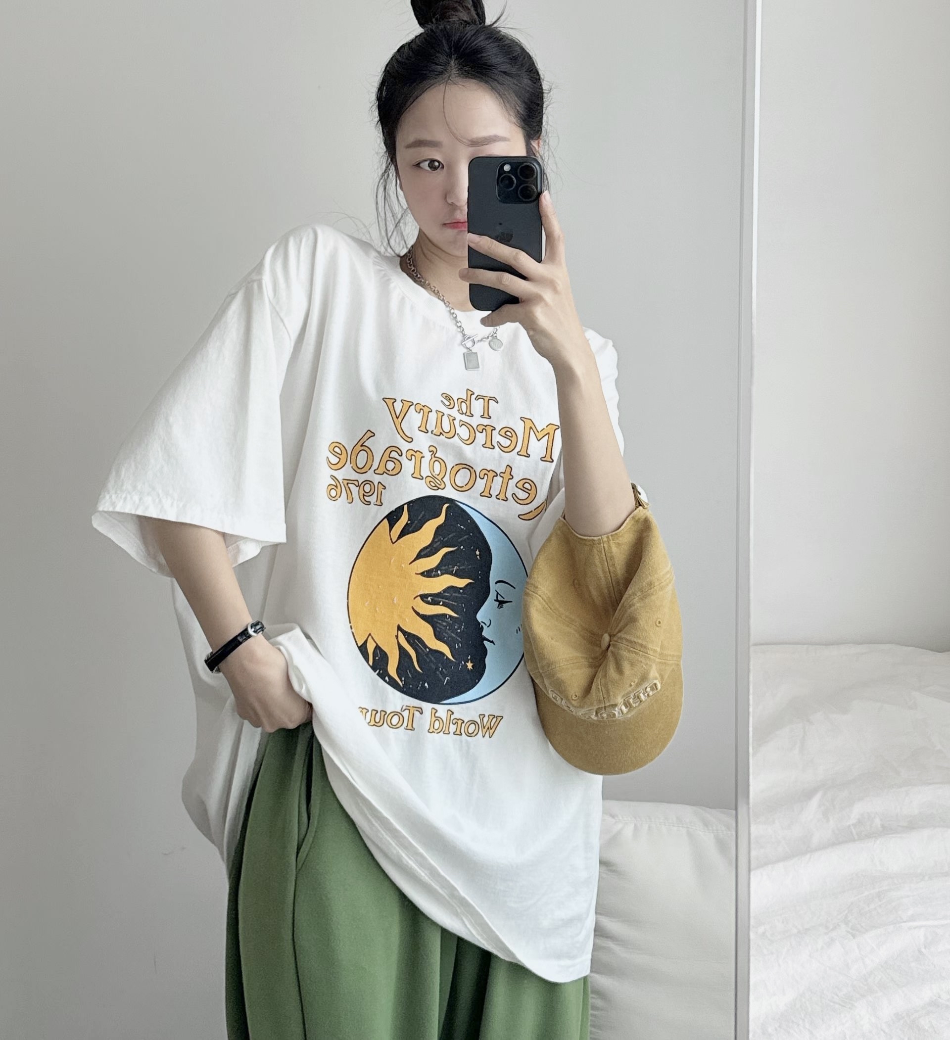 🌼初春優惠🍀 撞色print Tee 