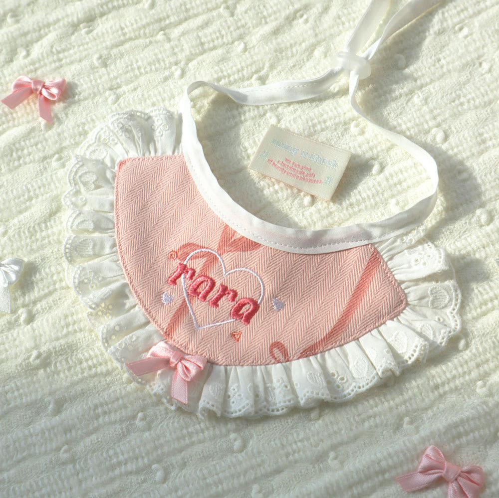 韓國 handmade ballet core naming bib💞