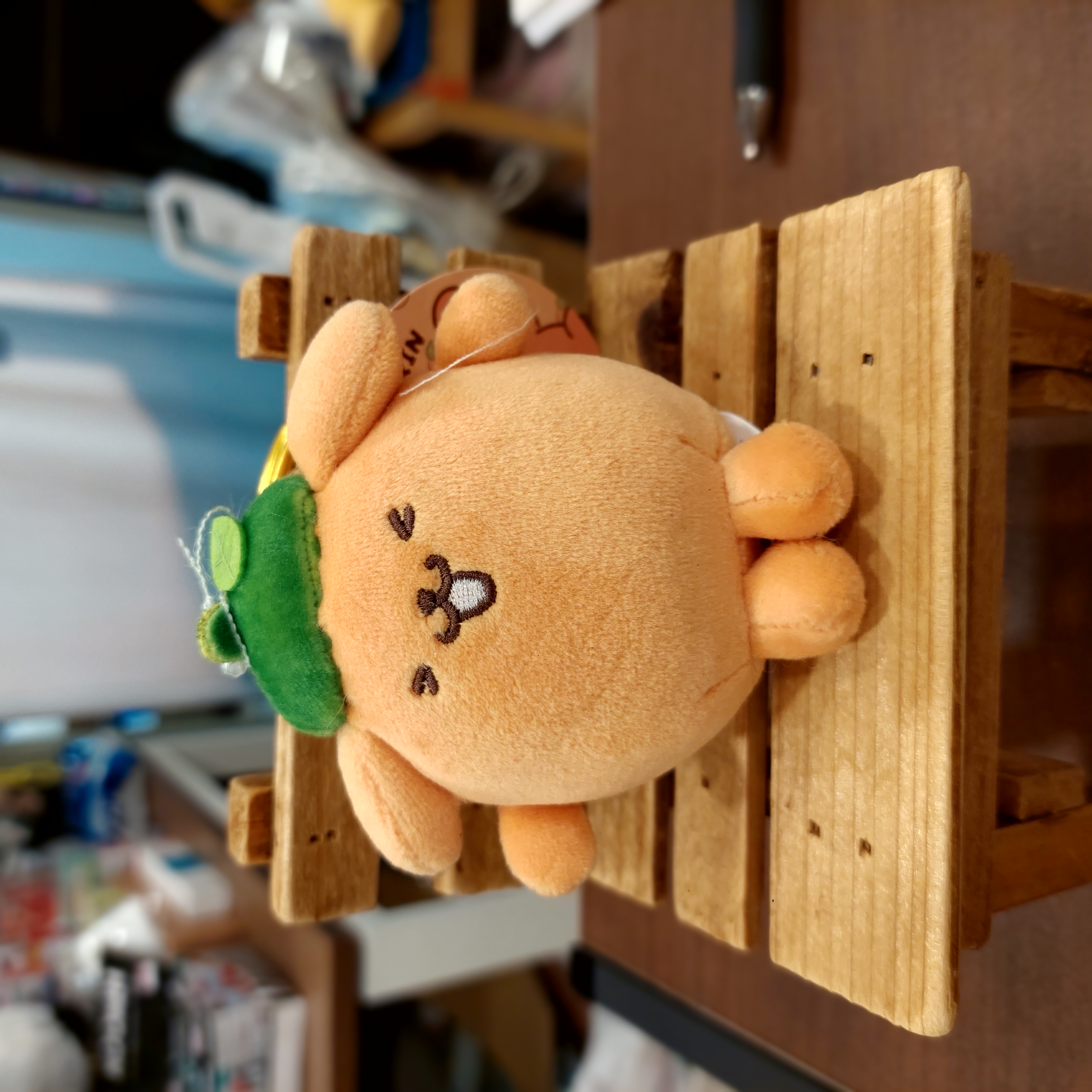 原裝日本Sanrio Pompompurin 布甸狗 公仔吊飾 橘子款