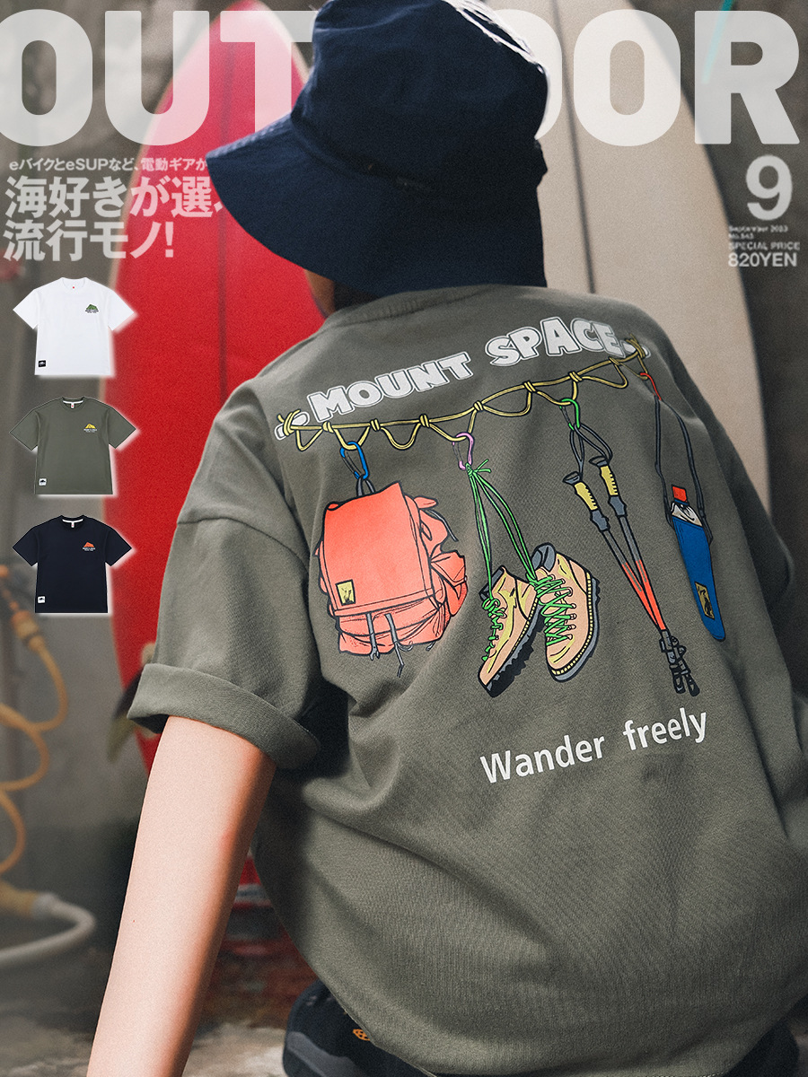 2件起各减$10。🌄 MOUNT SPACE 戶外主題童裝 Tee