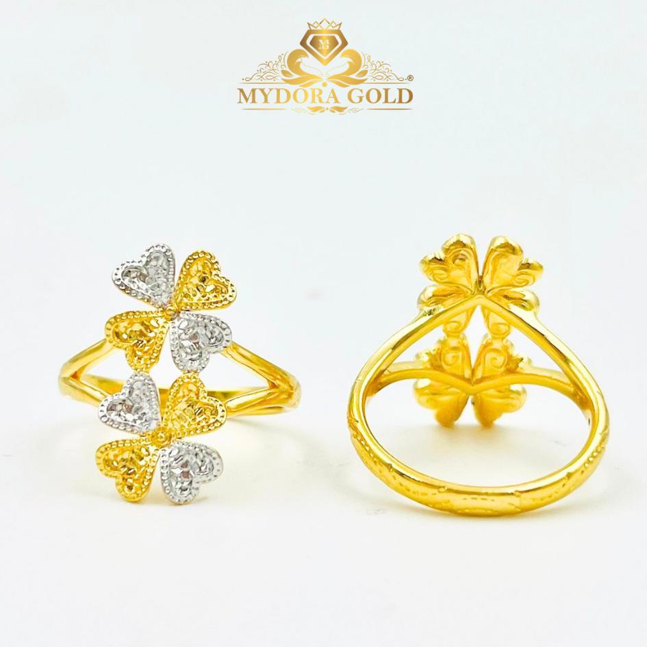 MYDORA Cincin Twin Lucky Four In Love (5G) l EMAS 916/22K