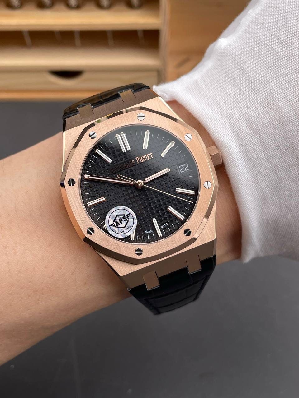 🚀皇家橡树15510 玫瑰金黑盘/41mm/4302机💯