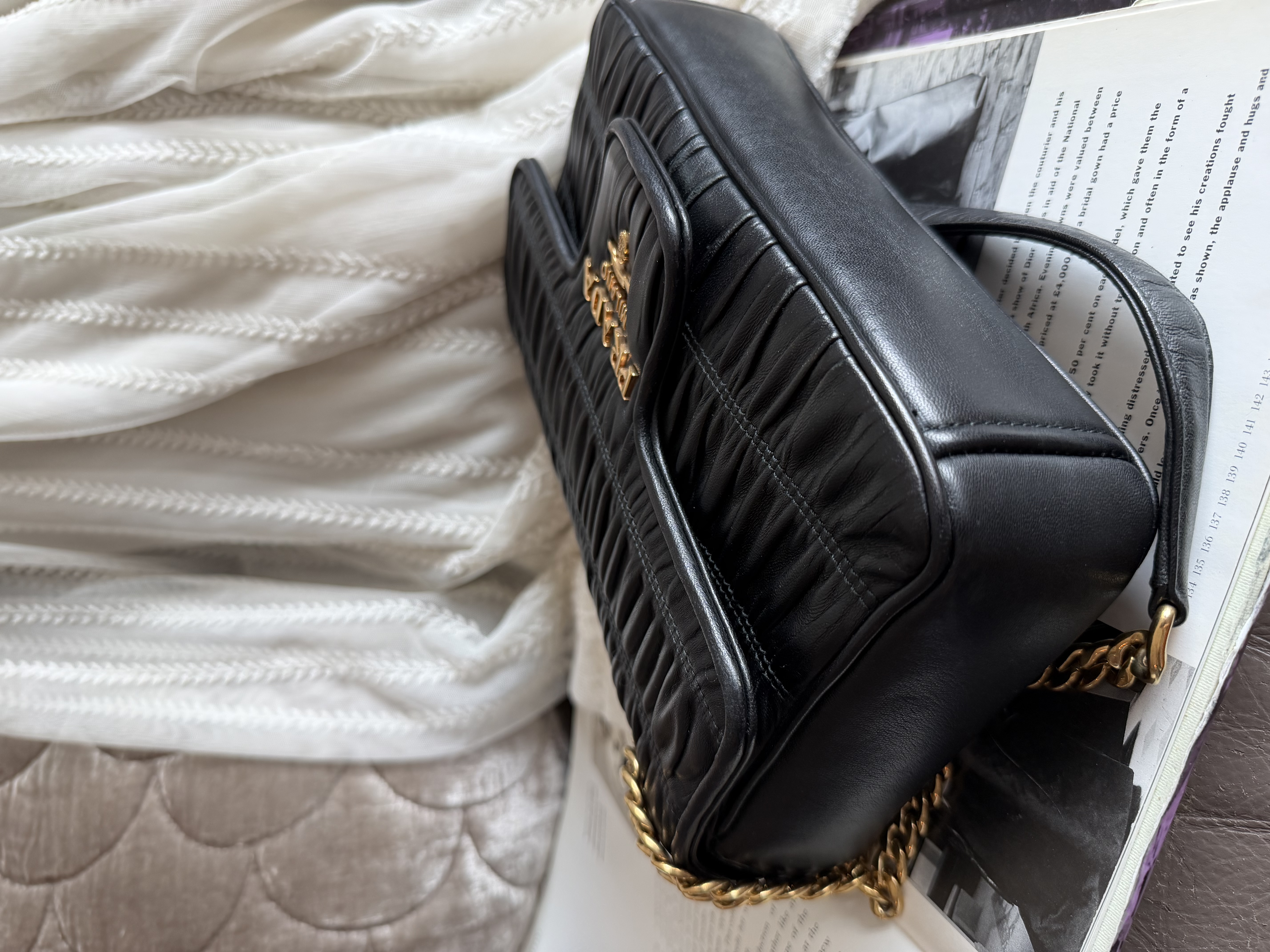 Prada Matelassé chain bag.